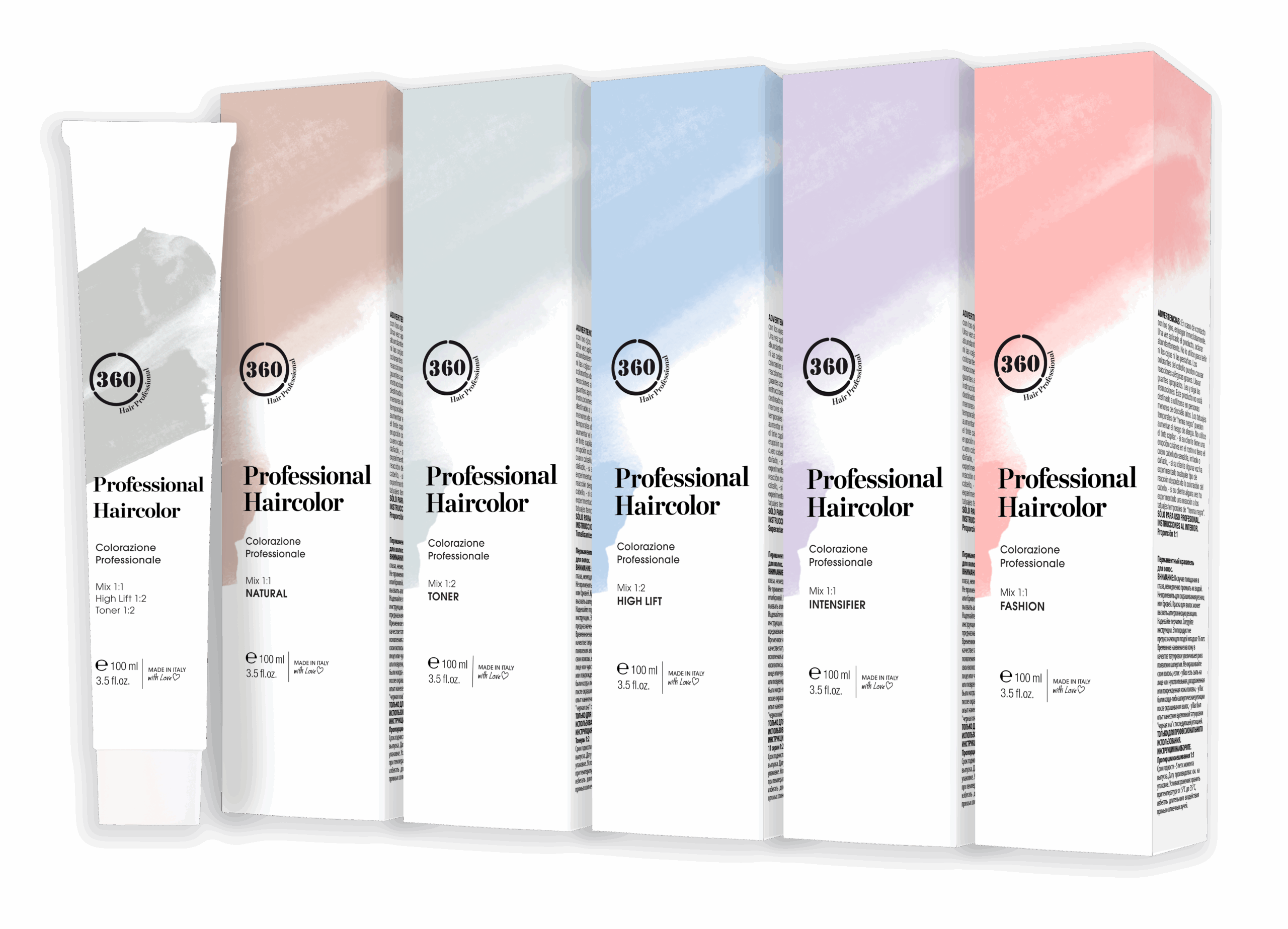 360 Professional Haircolor 100ml Intensifiers and Contrast